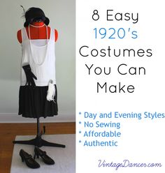 Diy Gatsby Costume, Diy 1920s Costume, 20s Inspired Outfits, Flapper Costume Diy, 1920s Outfit, Gangster Outfit, 20s Outfit, 20s Costume, Prohibition Party