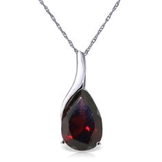 Item: 1720 Description 14k. Gold Necklace With Pear Shape Natural Garnet (White Gold) Comes With 18" Long, 1.15 Mm Thickness Double Link Rope Chain. A Natural Garnet Nestles In A Setting Of 14 Karat Solid Gold. Featured Gemstone Weighs 4.70 Carat. Item Information Metal: 14k. Solid Gold Metal Weight: 1.90 Gr. Gemstones 1 Pear Shape, 12x8 Mm, Garnet = 4.70 Ct Measurements Height: 0.75 In ( 19 Mm) Width: 0.34 In ( 8.6 Mm) Garnet Color, 14k Gold Necklace, Rope Chain, Pear Shape, Luxury Items, Pear Shaped, Womens Jewelry Necklace, Garnet, Gold Metal