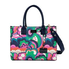 Trina Turk Handbags, "Floral Cloud" Floral Pattern, Large Coated Canvas Tote With Lining. Pinks And Greens Product Details New With Tags In Original Packaging Color: Multi, Pinks And Greens Fabric Type: Vegan Leather Outer Material: Coated Canvas Inner Material: Cloth Top Closure Type: Snap About This Item Height: 13.5", Width: 14", Depth: 5.25", Height: 11" Handle Drop: 8" Water Resistant Interior Zip Pocket Structured Canvas Exterior With Vegan Leather Piping Around Edges Vegan Leather Handles Elegant Multicolor Bags For On-the-go, Green Floral Print Travel Bag, Floral Print Top Handle Bag For Travel, Elegant Multicolor Shoulder Bag With Adjustable Strap, Green Floral Print Shoulder Bag, Green Floral Print Tote Bag, Chic Floral Print Shoulder Bag With Double Handle, Floral Print Double Handle Travel Bag, Floral Print Double Handle Shopping Bag