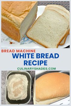 white bread. Bread Using Instant Yeast, Bread Maker White Bread Recipe, Best White Bread Recipe, Bread Machine White Bread, Bread Machine Yeast, White Bread Machine Recipes, Easy White Bread Recipe, Soft Bread Recipe