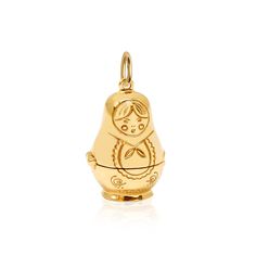 Matryoshka Doll Charm Russia Gold Russian Matryoshka Doll, Solid Gold Charms, Matryoshka Doll, Jewelry Lookbook, Nesting Dolls, Jewelry Inspo, Dream Jewelry, Gold Charm, Cute Jewelry