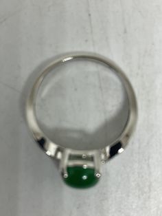 Vintage Lucky Green Nephrite Jade ring Fun jade is color enhanced Large green nephrite jade Ornate German Silver Vintage ring, does not tarnish, NOT sterling Size 5.5, 6.5, 7.5, 7.75, 8, 8.5 or 8.75 All rings are shipped free in the US in a nice gift box. Check out our over a THOUSAND great reviews Engraving is $4 per letter and is not always perfect depending on the piece. It can take a few days if the jeweler is busy. This is payable to Paypal Judithsltd@gmail.com Green Turquoise Cabochon Ring, Green Cabochon Round Stone Rings, Oval Jade Rings Hallmarked, Classic Round Chrysoprase Rings, Green Emerald Cabochon Rings, Formal Green Turquoise Gemstone Ring, Fine Jewelry Green Round Band Rings, Polished Chrysoprase Ring Jewelry, Fine Jewelry Green Oval Cabochon Rings