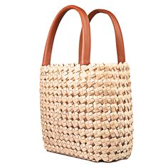 Market Shopper Tote Bag-Tan Palm Leaf Bag, Basket Tote, Rattan Bag, Market Tote, Basket Bag, Shopper Tote, Woven Bag, Palm Leaf, Perfect Bag