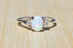 Opal Ring, White Opal Ring, Sterling Silver Opal Ring, Silver Opal Ring, Birthstone Ring, Promise Ring, Engagement Ring Opal And Diamond Ring, Sterling Silver Opal Ring, Australian Opal Ring, Ring Man, White Opal Ring, Silver Opal Ring, Antique Engagement Ring, Fire Opal Ring, Ring Birthstone