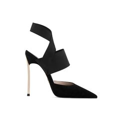 Shop Black Pointed Elastic Cross Strap Slingback Sandals Stiletto Heel Party Shoes color Black for Night Club, Party, Red Carpet, Work with worldwide Free shipping & Free return. Metallic Heels, Slingback Sandals, Ladies Shoes, Club Party, Shoes Color, Toe Sandals, Slingback Sandal, Wide Bands, Party Shoes