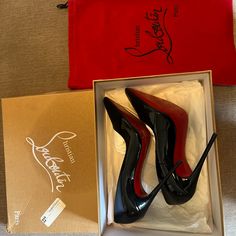 Only Worn Once. These Beauties Have Been Glazed For Durability, One Of Kind Classy!! Make An Offer! Designer Heels With Red Sole For Galas, Louboutin Aesthetic, Louis Vuitton Heels, Expensive Stuff, Red Bottom High Heels, Red Bottom Heels, Luxury Heels, Red Bottom Shoes, Fashion Shoes Heels