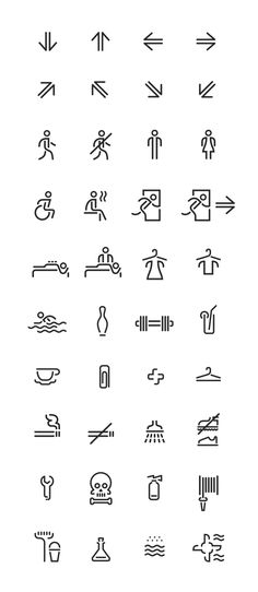 the symbols for different types of electrical devices and their functions are shown in black on white