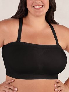 Truekind® Convertible Strapless Bandeau Bra Strapless Bra For Large Bust, Supportive Bras, Strapless Bras, Strapless Bandeau, Bandeau Bra, Fabric Technology, Fashionable Outfits, Support Bras, Travel Fashion