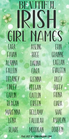 Looking for some beautiful and unique baby girl names? Check out this Irish baby girl names list with meanings. If you're after that Irish girl names aesthetic, this list has Irish names with pronunciations. Traditional Irish girl names. Celtic Girl Names. Gaelic girl names. Irish baby names with meanings. Popular Irish names. Old Irish names. Celtic baby names. Pretty Irish girl names. Cute baby girl names. Pretty baby girl names. Baby girl names 2024. Check out the full baby names lists and leave comment! Girl Names Aesthetic, Old Irish Names, Celtic Baby Names, Strong Girl Names, Girl Names List, Irish Baby Girl Names, Biblical Girl Names, Irish Girl Names