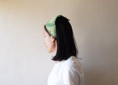 This colorful bandana is a perfect hair accessory with vibrant colors in spring & summer days. Also it may great gift for your loved ones. The headband are made from a quality cotton - acrylic blend yarns ( 55% cotton - 45% acrylic ). ♥ Colors: 6 colors were used for this bandana: Green, emerald, yellow, cyan, beige, mustard yellow♥ This granny square bandana is made in two sizes, S/M and M/L. The green bandana in the picture of size is S/M (Look at the last picture for difference). Please c Handmade Multicolor Headband For The Beach, Handmade Multicolor Beach Headband, Multicolor Handmade Headband For The Beach, Handmade Adjustable Headwrap Gift, Casual Green Headband, Multicolor One Size Fits Most Headband As Gift, Summer Gift Headband, One Size Fits Most, Handmade Multicolor Headband For Summer, Spring Beach Bandana Headband