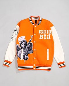 GangSta Men's Varsity Jacket New season patch embroidery regular fit college jacket. -Patch embroidery on the front, digital print on the sleeve -Sleeves with leather detail -Snap closure -Side pockets -Regular fit -65% Cotton 35% Polyester Urban Varsity Jacket With Patches, Fall Varsity Jacket With Embroidered Patch And Long Sleeves, Fall Varsity Jacket With Embroidered Patch, Urban Long Sleeve Varsity Jacket With Patches, Fall Varsity Jacket With Embroidered Graphics For Streetwear, Winter College Outerwear With Embroidered Graphics, Varsity Outerwear With Patches And Long Sleeves, Varsity Style Outerwear With Patches And Long Sleeve, Varsity Winter Outerwear With Embroidered Graphics