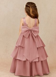 If you are looking for a classic dress for your girl, look no further. Margie is our adorable satin ballgown dress. This dress is not only perfect for a flower girl at a wedding but also versatile enough for other special occasions. Satin Flower Girl Dresses, Satin Ballgown, Ballgown Dress, Satin Flower Girl Dress, Stretch Satin Dress, Dusty Rose Dress, Dress Flower, Ball Gown Dresses, Stretch Satin