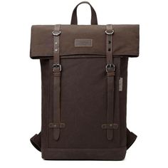 External Features: Troop London Heritage Canvas Laptop Backpack has two sturdy adjustable shoulder straps; The fully padded back panel, Tablet / Laptop friendly; Smart Casual Daypack with Foldable Top carry handle on the top ensures a good grip while traveling; Zipped main compartment has a foldable top, forms a front flap with magnetic button closures; when the main compartment is extended it can be 63 cm in height, which provides flexibility especially when carrying tall objects. Two large fro Waxed Canvas Backpack, Waxed Canvas Bag, Small Suitcase, Leather Laptop Backpack, Suitcase Set, Top Backpacks, Phone Pouch, Mobile Phone Bag, Waxed Canvas