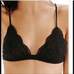 Cute Black Lace Bra. Please Note That Even Though This Is A Size S/M, It Looks Quite Small And Would Likely Better Fit A Xs/S. Cute Bras, Fleece Leggings, Black Lace Bralette, Black Lace Bra, Triangle Bralette, Leggings Pattern, Black Bralette, Triangle Bra, Lace Bralette