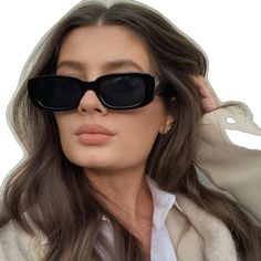 Small Sunglasses, Sunglasses Women Vintage, Red Sunglasses, Sunglasses Uv Protection, Uv Sunglasses, Trendy Sunglasses, Rectangular Sunglasses, Vintage Eyewear, Cool Sunglasses