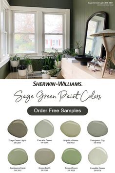 sherylin williams sage green paint colors