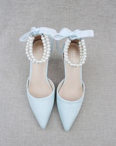 Shop our women shoes collection in glitter, satin and lace. Comfortable wear for bridal party, formal wear, night out and weddings. FREE SHIPPING IN U.S FOR ORDERS $100 AND MORE! Blue Wedding Shoes Low Heel, Wedding Heels Brides, Women Shoes Collection, Ice Blue Weddings, Blue Heels Wedding, Light Blue Heels, Blue Bridal Shoes, White Bridal Shoes, Random Products