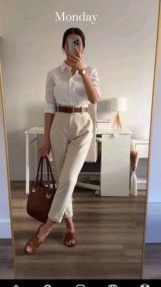 Formal Outfits Inspo For Women, Formal For Women Classy, Casual Modern Outfits Women, Classy Work Outfits Aesthetic, How To Pick Your Style Fashion, White Shoes Office Outfit, Formal For Women Work Outfits, Work Outfit For Summer, Professional Looks Women