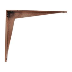 a metal shelf bracket on a white background