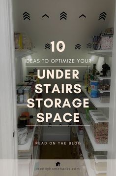 10 Creative Under Stairs Storage Ideas to Optimize Your Space will give you ideas to use the underutilised space under your staircase #pantry #organization #ideas Tiny Under Stairs Ideas, Shoe Closet Under Stairs Ideas, Best Under Stairs Storage Ideas, Understairs Organisation, Under Stairs Hanging Storage, Under Stair Shelving Ideas, Under The Steps Storage Ideas, Door Under Stairs Ideas, Under Stairs Diy Ideas