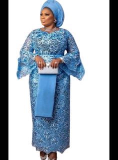 Luxury Gown For Ceremonies, Elegant Blue Gown For Ceremony, Elegant Festive Gown For Ceremonies, Elegant Festive Ceremony Gown, Festive Formal Lace Sets, Elegant Formal Floor-length Sets, Traditional Lace Sets For Ceremonies, Elegant Lace Wedding Sets, Traditional Lace Ceremony Set