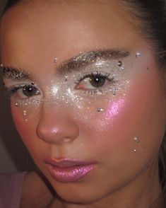 Matte Make Up, Cold Girl, Glitter Makeup