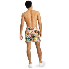 Immerse yourself in tropical vibes with these ultimate summerly shorts, and the sun will start shining in no time. Whether you're a festival addict or going on a holiday to a tropical island, Aloha Hero is all you need to look and feel cool... Bathing Suit Bottoms, Mens Swim Shorts, Tropical Island, Shorts For Men, Printed Swim, Swimsuit Shops, Tropical Vibes, Man Swimming, Swimwear Fashion