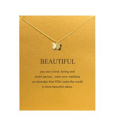 PRICES MAY VARY. 【Necklace Meaning】 Wear your necklace as reminder that YOU make the world a more beautiful place. 【Inspirational Message Card】 Start with a good quality greeting card to show that you value your girffriend, colleagues and more. We hope everyone get the best wishes and the sincere words from time to time pull at your heart. 【Size】chain length 16.5in +1.9in and fashion necklace for women jewelry. Match with suitable apparel for different occasion. 【PERFECT GIFT IDEA】Packaged with Cheap Inspirational Jewelry For Best Friend Gift, Affordable Sentimental Necklace For Birthday Gift, Affordable Birthday Gift Necklace With Message Card, Affordable Fair Trade Gift Necklaces, Cheap Anniversary Jewelry With Message Card, Cheap Birthday Gift Necklaces With Message Card, Gifts For Friends Necklaces, Cute Necklaces To Wear All The Time, Make A Wish Pearl Necklace