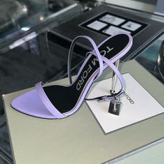 Tom Ford Purple Heels Luxury Purple Heels For Spring, Luxury Purple Heels, Pink Tom Ford Heels, Blue Tom Ford Heels, Tom Ford Heels, Purple Heels With 4-inch Pointed Toe, Tom Ford Shoes, Purple Heels, Girly Shoes