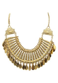 Shop www.devonleighdesign.com online for bohemian style, high-fashion statement jewelry, handmade in the U.S.A. | Devon Leigh has been featured in Neiman Marcus’ most coveted collections. Shop Devon Leigh’s entire line from the convenience of your home. Shop Gold Ethnic Bib Necklace> Luxury Brass Necklaces With Intricate Design, Egyptian Jewellery, Egyptian Accessories, Egyptian Jewelry, Bib Necklace, Character Outfits, Jewelry Handmade, Statement Jewelry, Devon