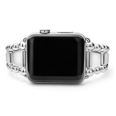 Created exclusively for your Apple Watch®, this watch bracelet is crafted from sterling silver signature links. Watch face sold separately. Classic Silver Watch Band With Jubilee Bracelet, Classic Stainless Steel Watch Bands With Jubilee Bracelet, Classic Stainless Steel Jubilee Bracelet Watch Bands, Classic Stainless Steel Jubilee Watch Bands, Adjustable Stainless Steel Watch Bands With Polished Finish, Classic Stainless Steel Bracelet Strap Watch Bands, Classic Stainless Steel Bracelet Watch Band, Classic Stainless Steel Bracelet Strap Watch Accessories, Classic Stainless Steel Bracelet Strap For Watch