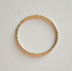 Skinny Sparkle Ring - Going Golden Ring Spacer, Sparkling Rings, The Ring, Diamond Cut, Gold Filled, Diamond Cuts, Gold Rings, Sparkle, Yellow Gold