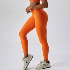 78% Nylon. 22% Spandex Soft. comfortable. skin friendly 4-way stretch. breathable and sweat-wicking Squat-proof V-shaped waist design Hip pumping pleat design. highlighting the peach buttocks Perfect for both sports activities and daily life High Waist Nylon Yoga Pants For Training, High Waist Nylon Tights For Sports, Solid Breathable Elastane Leggings, Breathable Elastane Leggings, High Waist Nylon Leggings For Gym, High Waist Nylon Leggings For Sports, High Waist Nylon Leggings With Moisture-wicking, Breathable Tight Solid Yoga Pants, Breathable Tight Solid Leggings