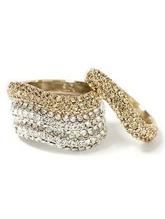 Holiday Hues Wave Ring | Banana Republic Gold Rings With Rhinestones, Fine Jewelry Wedding Ring With Rhinestones, Gold Diamond Ring With Rhinestones, Gold Rings With Rhinestones For Anniversary, Glamorous Formal Rings With Rhinestones, Glamorous Gold Rings With Diamond Accents, Gold Rhinestone Rings For Anniversary, Glamorous Rhinestone Formal Rings, Glamorous Formal Gold Rings