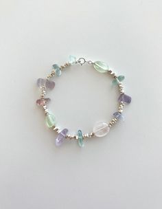 🌷Natural gemstones with original and unique design, give you fresh and agile vibe 🌷Comfortable for everyday wear 🌷Easily Adjustable ✨Bracelet measures approximately 6.3 inches(16cm) long, extended chain options(we'll add it for you): 1) 1 inch (2.5cm) 2) 2 inches (5cm) 🚚FREE SHIPPING on US order over $35!! 🚚FREE SHIPPING on non-US order over $100 with code "FREESP"!! 🤎 This listing is for 1 piece 100% handmade bracelet 🥰 You might find similar style you like: https://www.etsy.com/shop/Moo Classy Beaded Bracelets, Healing Sterling Silver Beaded Bracelets With Gemstones, Sterling Silver Bracelets With Natural Stones For Healing, Handmade Silver Crystal Bracelet For Everyday, Everyday Sterling Silver Beaded Bracelet With Natural Stones, Silver Bracelets With Natural Stones For Healing, Sterling Silver Bracelet With Natural Stones For Healing, Silver Bracelet With Natural Stones For Healing, Spiritual Sterling Silver Bracelet With Natural Stones For Healing