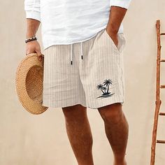 Category:WE-Pants; Season:Summer; Fabric:Polyester; Gender:Men's; Style:Boho,Hawaiian; Occasion:Vacation,Holiday,Beach; Fit Type:Regular Fit; Function:Breathable,Comfort; Waistline:Mid Waist; Pattern:Coconut Tree; Design:Pocket,Elastic Waist,Drawstring; Pants Type:Beach Shorts,Casual Shorts,Summer Shorts; Fly Type:Drawstring,Elasticity; Front page:FF; Listing Date:05/03/2024; Production mode:External procurement; Hips:; Length:; Waist:; Pants Length:Short Bohemian Shorts For Beach Party Vacation, Bohemian Style Shorts For Beach Party Vacation, Bohemian Shorts For Summer Beach Party, Casual Bottoms For Summer Beach Party, Casual Bottoms For Beach Party In Summer, Summer Beach Shorts With Pockets, Bohemian Shorts For Beach Vacation, Bohemian Style Shorts For Beach Party, Bohemian Style Short Bottoms For Beach Party