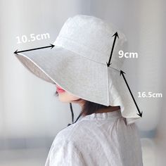 Step out with confidence in our chic, Lightweight Linen UV Protection Bucket Hat. In a light beige, breathable fabric, it offers style and sun safety in one. Enjoy wide-brimmed coverage and UV defense, enhanced with a unique ruffled detail for added elegance and neck protection. Key Features: UPF fabric for high UV protection Wide brim for face and neck coverage Lightweight and breathable linen-like material Elegant ruffled detailing Foldable design for easy packing and travel Specifications -Material: 100% cotton -Size: 56-58cm Wide Brim Bucket Hat, Leather Beret, Sun Safety, Knit Beret, Personalized Hats, Hat Beret, Summer Hats For Women, Bucket Hat Black, Easy Packing