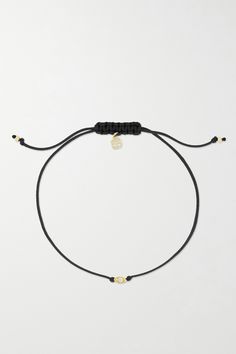 LA-based brand Sydney Evan is defined by its founder's love for travel, culture and the arts. Taking cues from the ancient evil-eye talisman found across the Middle East and North Africa, this bracelet is centred by a 14-karat gold version of the symbol and set with a single glittering diamond. The braided cord is adjustable so you can find your perfect fit. Luxury Adjustable Cord Jewelry As Gift, Yellow Gold Bracelets With Logo Charm As Gift, Yellow Gold Bracelets With Logo Charm For Gifts, Adjustable Yellow Gold Bracelet With Logo Charm, Luxury Yellow Gold Evil Eye Bracelet Gift, Elegant Adjustable Jewelry With Logo Charm, Classic Jewelry With Adjustable Cord As A Gift, Classic Adjustable Cord Jewelry As Gift, Luxury Jewelry Gift