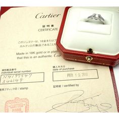 About Cartier: The company has a long and distinguished history of serving royalty, as well as stars and celebities. One Prince of Wales hailed Cartier as "Joaillier des Rois, Roi des Joailliers" (Jeweller to Kings, King of Jewellers"). Cartier received an order for 27 tiaras for the coronation of the future King. King Edward VII was crowned in 1902 and in 1904 he honoured the Company with the Royal warrant of supplier to the Royal Court of England. Similar warrants soon followed from the courts of Spain, Portugal, Russia, Siam, Greece, Serbia, Belgium, Romania, Egypt and finally Albania, and also from the House of Orleans and the Principality of Monaco. Cartier is at present the no. 1 seller of luxury jewellery in the world, and the no. 2 seller of luxury watches (after Rolex). More About Classic Cartier Diamond White Diamond Ring, Classic Cartier Diamond Ring In Diamond White, Cartier Diamond Ring For Formal Occasions, Luxury Collectible Gia Certified Diamond Ring, Luxury Gia Certified Collectible Diamond Ring, Gia Certified Luxury Diamond Ring For Collectors, Vintage Cartier Diamond Jewelry, Classic Cartier Round Cut Diamond Ring, Aaa Quality Luxury Diamond Ring For Formal Occasions