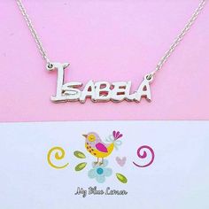 Order any word or name, for your New Customized Sterling Silver 925 Dizny Vacation name necklace! A lovely gift for any little girl on any special occasion.  * Nameplate and chain are all solid sterling silver 925. * Order any single name with one capital letter. Maximum 8 letters.  * Standard size nameplate. Capital letter 13mm height.  * 1.2 mm upgraded nameplate gage/quality. Sturdy thickness.  * This listing is for one (1) name with one (1) capital letter. * Choose your chain length and chai Silver Birthstone Nameplate Necklace, Silver Charm Necklaces For Birthday And Mother's Day, Custom Name White Charm Necklace For Birthday, Sterling Silver Name Necklace For Birthday And Mother's Day, Personalized Sterling Silver Charm Necklace For Birthday, White Custom Name Charm Necklace For Birthday, White Custom Name Charm Necklaces For Birthday, Personalized Silver Name Necklace As Gift, Personalized Silver Name Necklace Gift