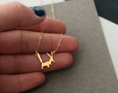 Maly Princ, Fox Necklace, Gold Fox, Fox Jewelry, Foxes Necklace, Fox Gift, The Spell, Book Jewelry, Little Prince