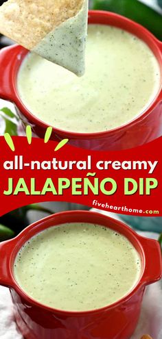 This jalapeño dip recipe is the perfect Super Bowl party food idea! Creamy and with plenty of flavor from all-natural ingredients, this Chuy's copycat is an easy game day appetizer everyone will enjoy. Put this on your New Year's Eve food, too! Egg Salad Pasta, Dip Recipes Easy, Infused Oils, Football Food