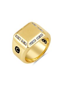 .925 Sterling Silver Finished In 18kt Yellow Gold .95 Carat Total Weight Carat total weight based on Diamond equivalent 100% Hypoallergenic Lifetime Warranty Includes Fine Jewelry Box & Gift Bag Free Shipping! 3011868R10CZ Jewelry Box Gift, Black Rhodium, Box Gift, Cuff Bangles, Signet Ring, Free Bag, Gold Style, Gift Bag, Jewelry Box