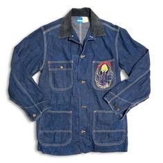 (eBay) Find many great new & used options and get the best deals for 70s Vintage Embroidered Dark Wash Denim Chore Coat Jean Jacket Sears Hippie at the best online prices at eBay! Free shipping for many products! Do Unto Others, Embroidered Jean Jacket, Chore Coat, 70s Vintage, Embroidered Denim, Embroidered Jeans, Dark Wash Denim, Charcoal Grey, Jean Coat