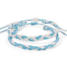 Hand woven bracelets in your favorite team colors! Sea, sun, snow, sweat and shower safe. Adjustable, one size fits most. Guys wear 'em, too Trendy Blue Adjustable Cord Friendship Bracelets, Trendy Blue Friendship Bracelets With Adjustable Cord, White Adjustable Braided Bracelets, White Adjustable Braided Bracelet, Trendy Blue Friendship Bracelet, Adjustable Blue Friendship Bracelets For Vacation, Trendy Blue Braided Bracelet With Sliding Knot, White Adjustable Friendship Bracelets, Casual White Adjustable Braided Bracelets