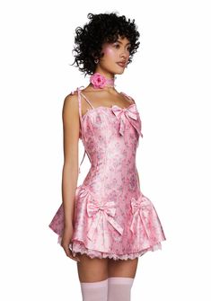 Scandal Sheet Taffeta Dress - Pink – Dolls Kill Cute Birthday Fits, Sugar Thrillz, Taffeta Dress, Corset Mini Dress, Pink Prom Dresses, Cute Simple Outfits, Pink Mini Dresses, Girly Fashion, Prom Party Dresses