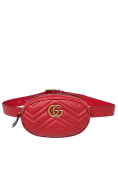 GucciGG Marmont Matelassé Belt Bag 85 - Runway Catalog Gucci Luxury Gold-tone Belt, Gucci Red Marmont Bag, Gg Marmont Bag, Gucci Gg Marmont Matelasse, Gucci Belt Bag, Bag Belt, Gucci Gg Marmont, Gg Marmont, Pocket Belt