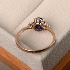 Sapphire ring blue gemstone ring wedding ring oval cut | Etsy Wedding Ring Oval, Gemstone Wedding Ring, Vintage Sapphire Ring, Gemstone Wedding, Gemstone Wedding Rings, Blue Gemstone Rings, Rose Gold Accents, Sapphire Band, Vintage Sapphire