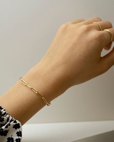 Link Chain Bracelet + Great as itself or Layering style bracelets --------------------------------------- Add on Adjustable Extender! It is a Great idea when gifting: https://www.etsy.com/listing/194202907/extender-chain-add-on-sterling-silver?ref=shop_home_active_1&ga_search_query=extender --------------------------------------- SHIPPING UPGRADES You can find shipping upgrades options in the drop bar menu when you check out. + Within the U.S Regular First-class : 2-6 business days Priority Minimalist Metal Chain Bracelet With Rectangular Links, Minimalist Gold Plated Jewelry With Rectangular Links, Minimalist Gold-plated Jewelry With Rectangular Links, Chic 14k Gold Bracelets, Chic Everyday 14k Gold Bracelets, Chic Everyday Rose Gold Bracelet, Gold Plated Minimalist Paperclip Bracelet, Trendy 14k Gold Bracelets For Everyday Wear, Everyday Gold Jewelry With Bracelet Strap