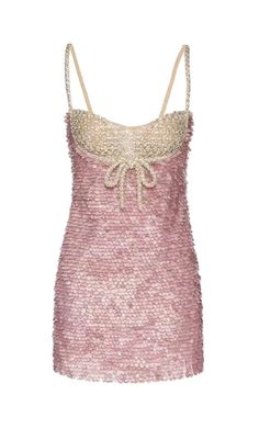 EMBELLISHED SEQUIN MINI DRESS IN PINK Monique Lhuillier Short Dress, Mini Sequin Dress Outfit, Mode Gossip Girl, 80s Dresses, Tulle Mini Dress, Fashion Queen, Sequin Mini, Mode Inspo, Sequin Mini Dress